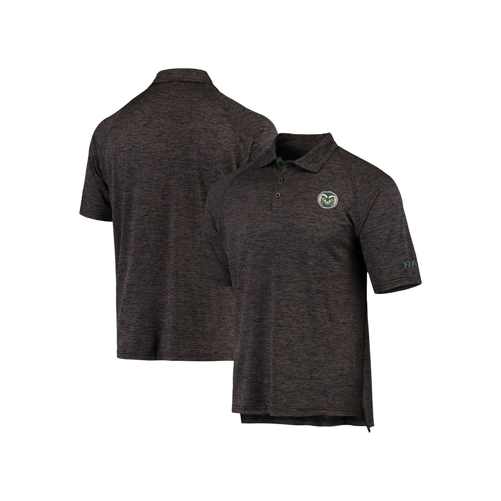 Men's Fanatics Branded Black Oregon Ducks Primary Logo Striated Polo, Size: 4XL Product Image