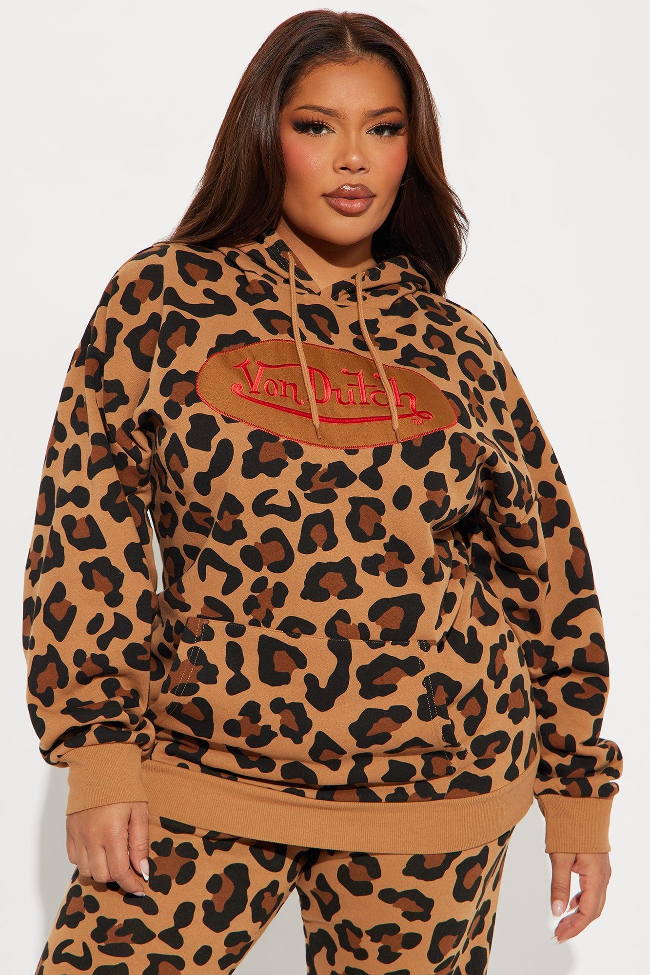 Von Dutch Leopard Patch Hoodie - Leopard Product Image