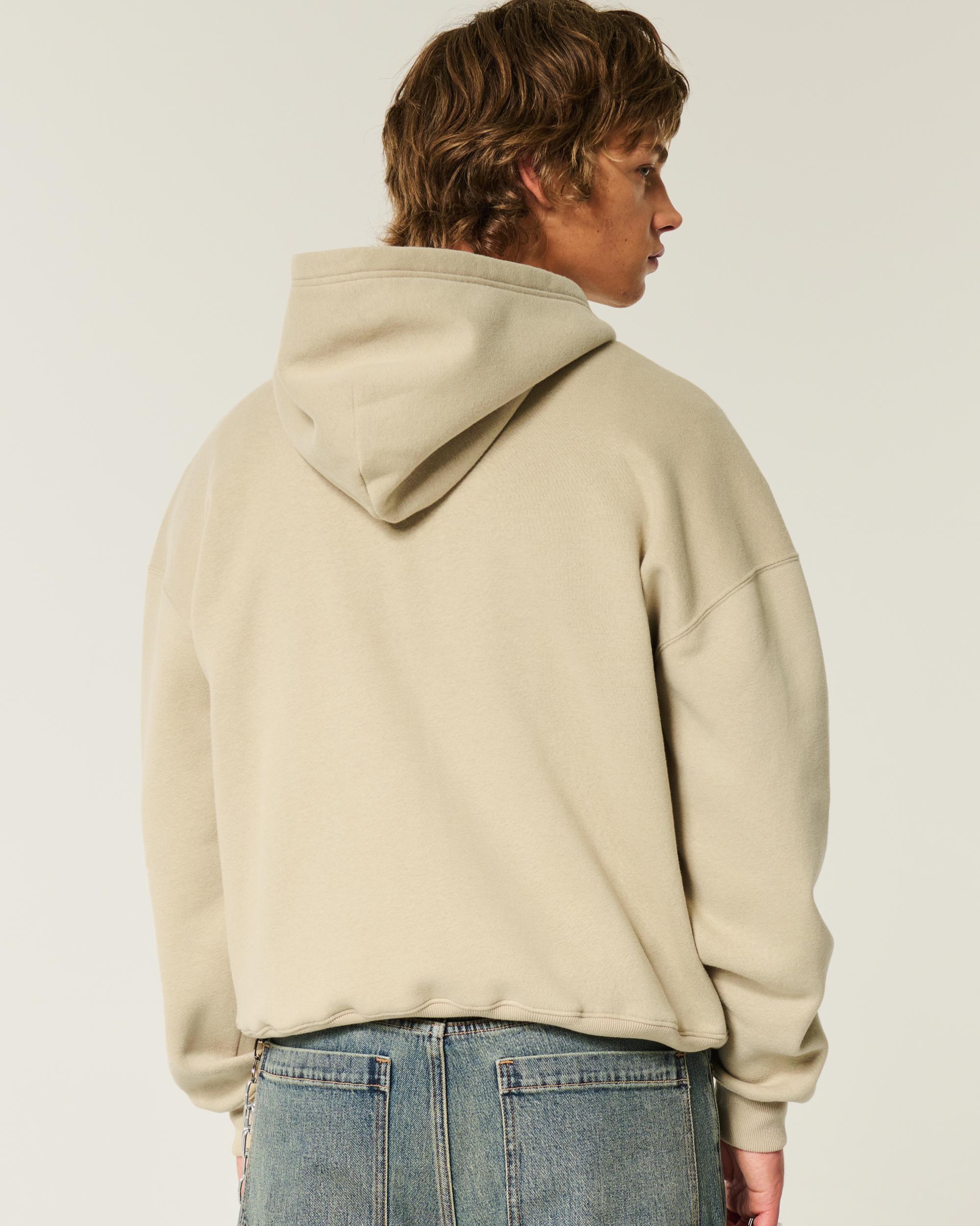 Boxy Number Graphic Zip-Up Hoodie Product Image