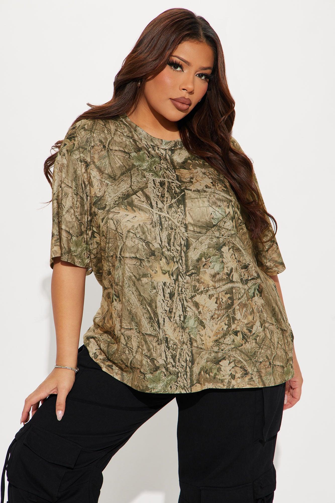 Set Free Camo Oversized Tee - Camouflage Product Image