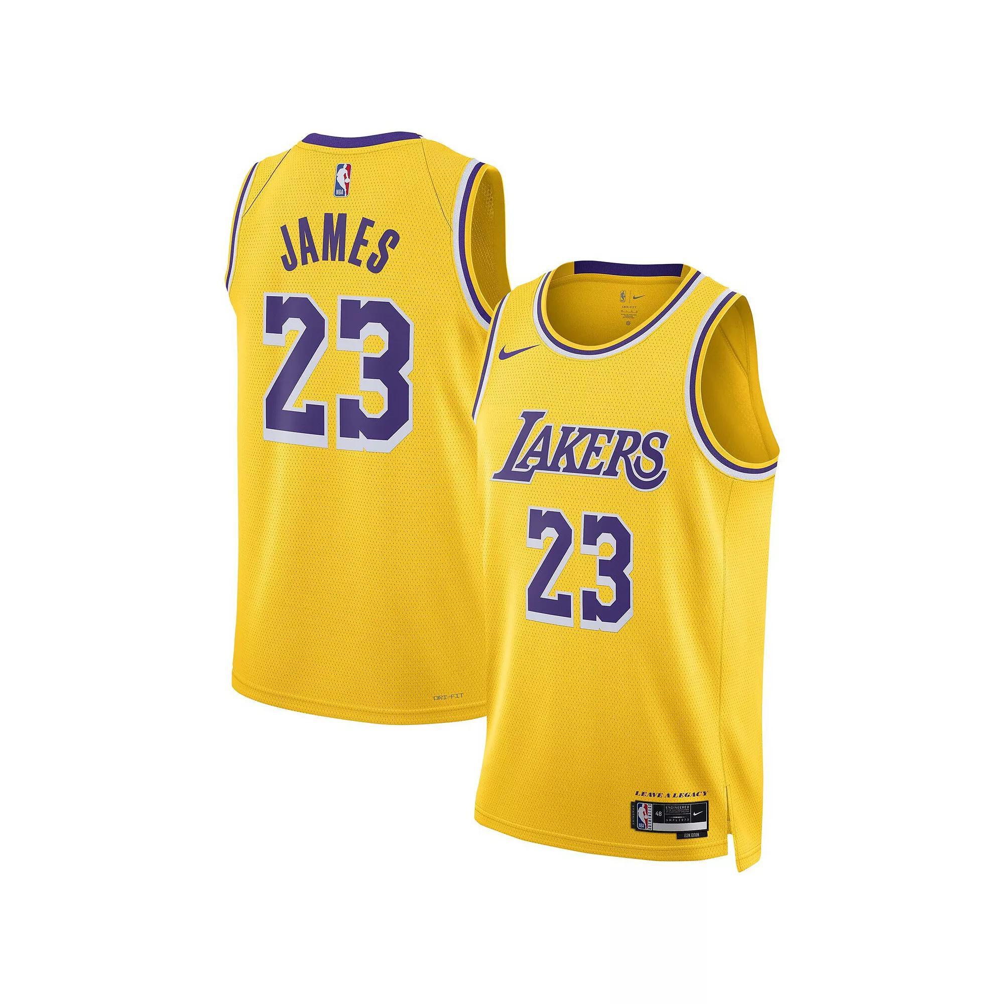 Los Angeles Lakers Icon Edition Nike Mens Dri-FIT NBA Swingman Jersey | DN2009-733 Product Image