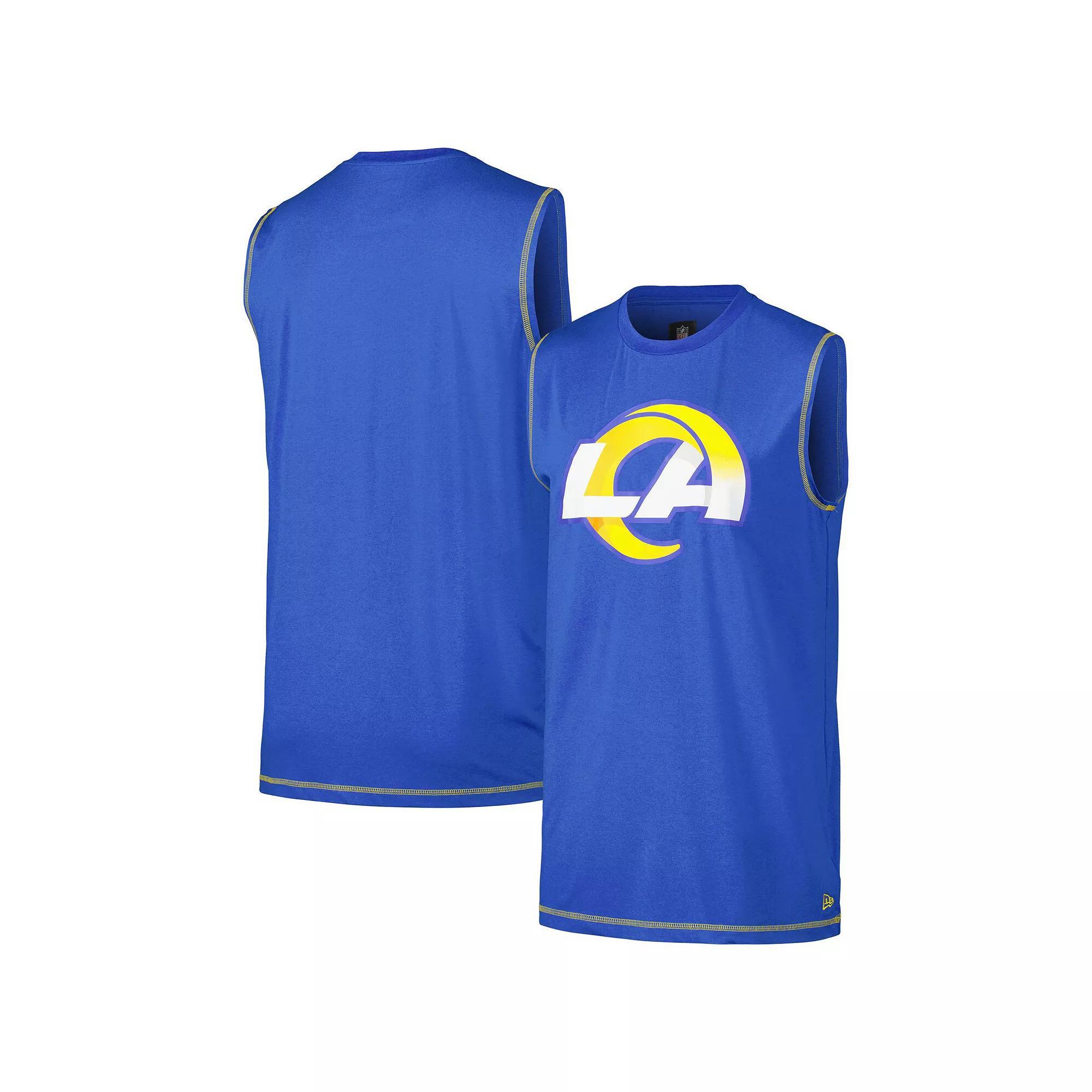 Men's New Era Royal Los Angeles Rams Tank Top, Size: Medium, Blue Product Image