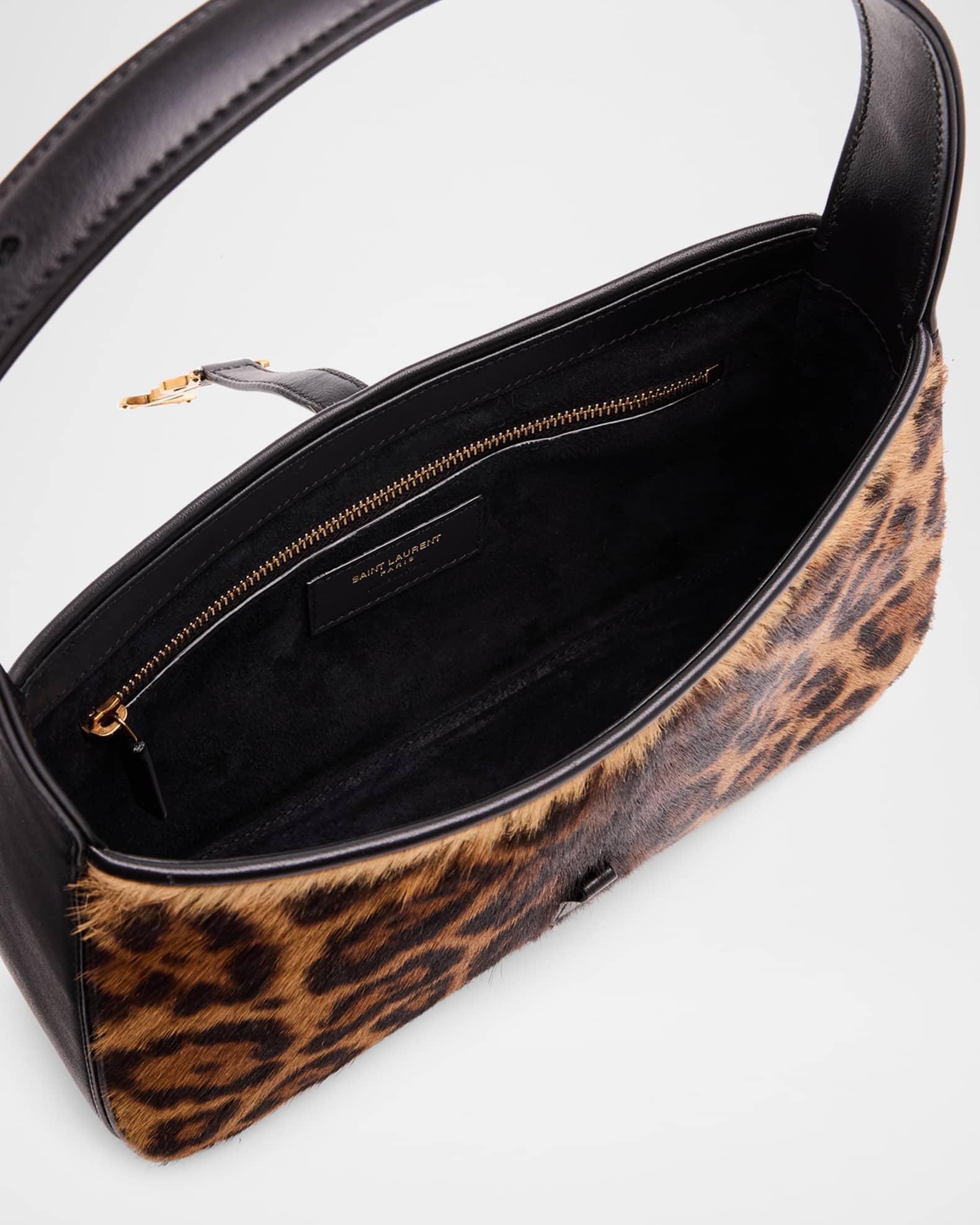 Le 5A7 YSL Shoulder Bag in Leopard-Print Calf Hair Product Image