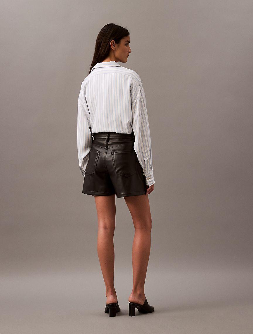 90s Faux Leather Shorts Product Image