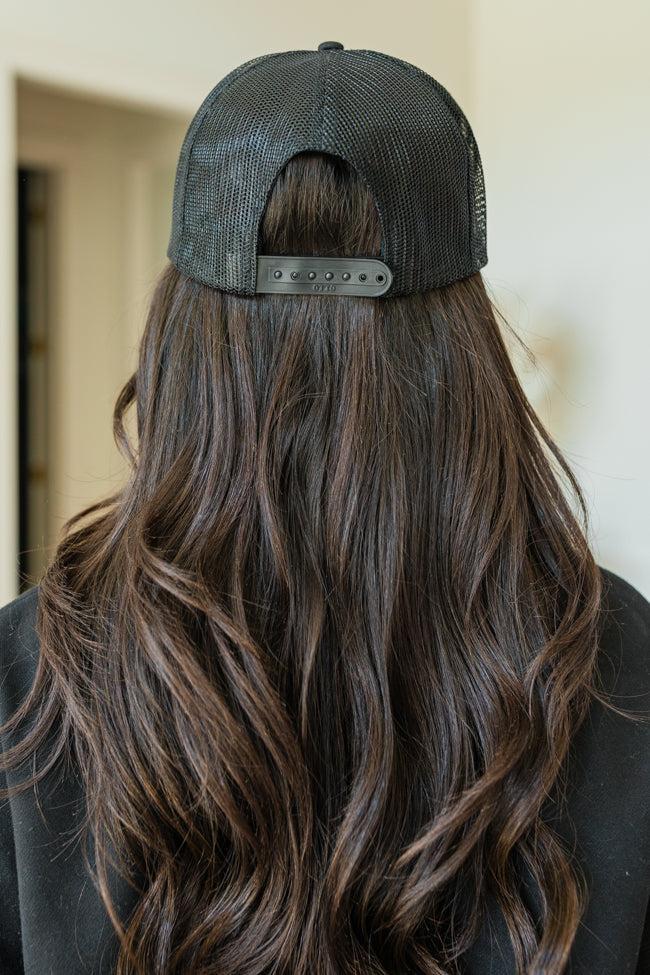 Witchy Patch Black Trucker Hat FINAL SALE Product Image