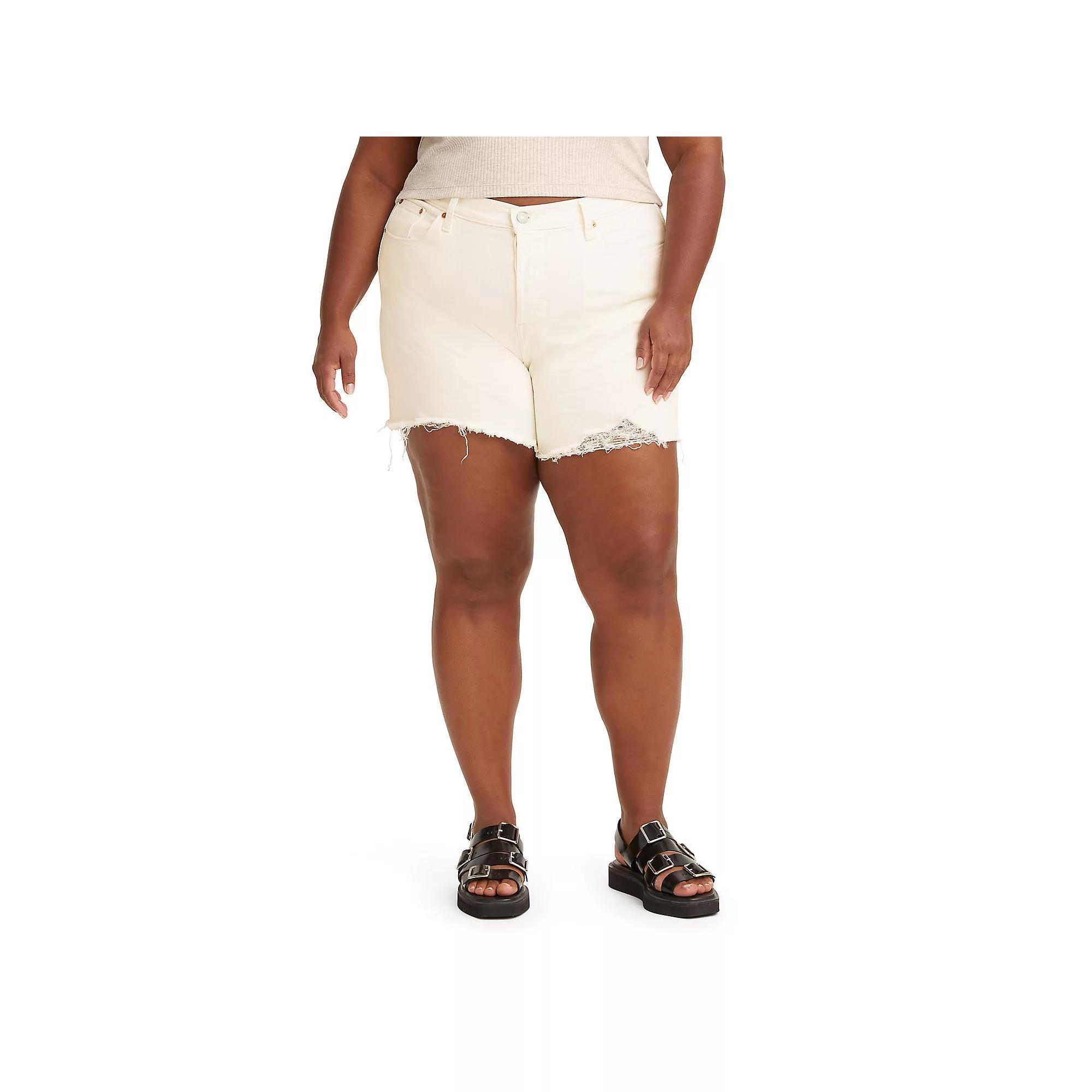 Plus Size Levi's 501® Original Jean Shorts, Women's, Size: 20 W, Whiteboard Product Image