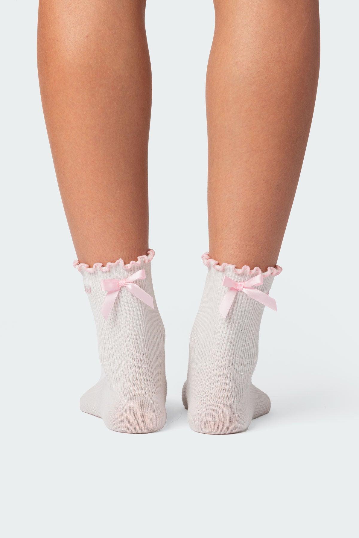 Contrast Frill Socks Product Image