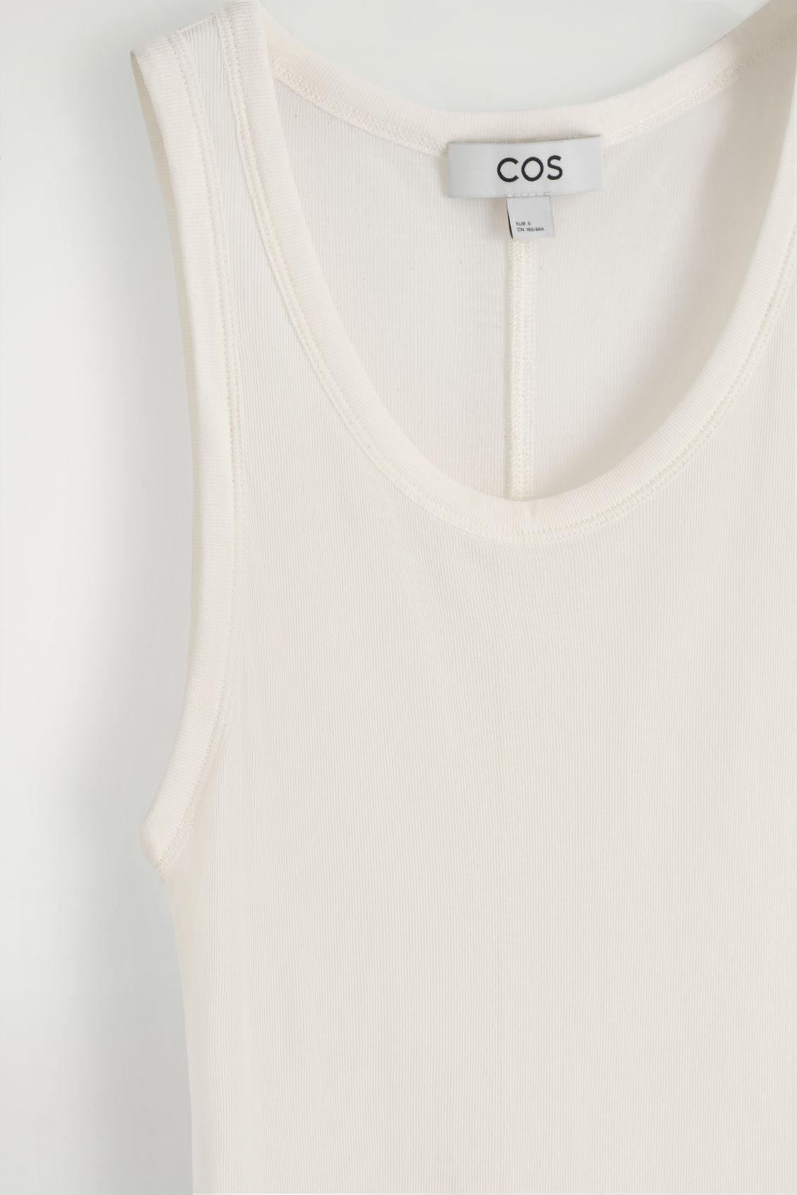 RIBBED SILK TANK TOP Product Image