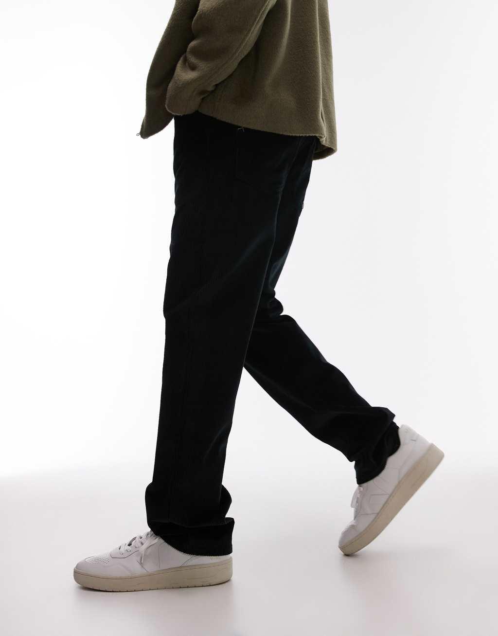 Lacoste cord pants in black  Product Image