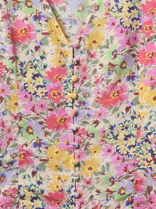 Crepe Flutter-Sleeve Top Product Image