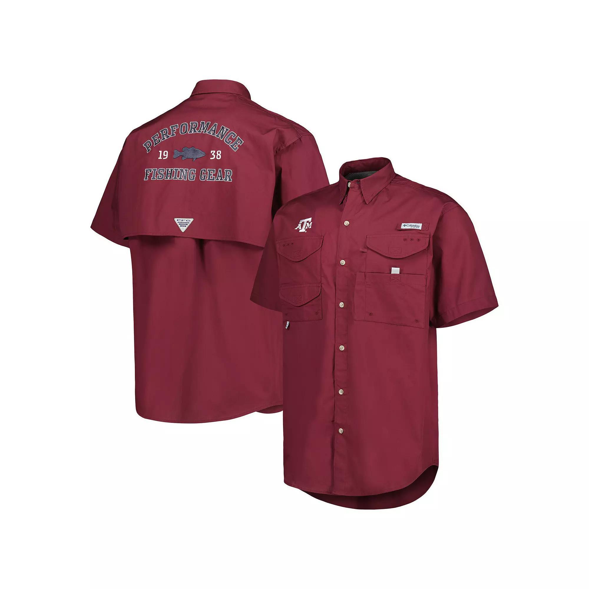 Men's Columbia Maroon Texas A&M Aggies Bonehead Button-Up Shirt, Size: Medium, Red Product Image