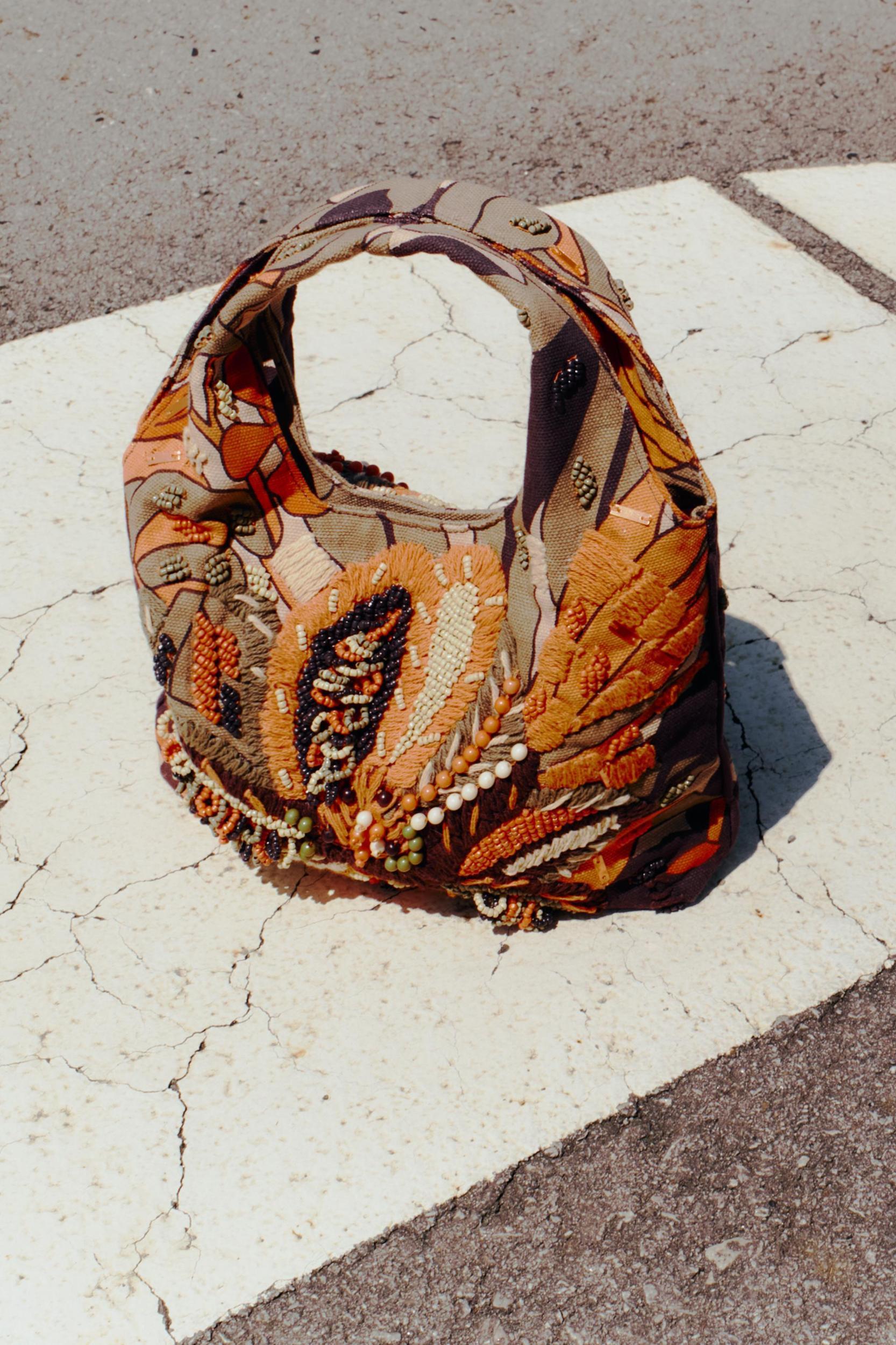 MULTICOLOR BEADED BAG Product Image