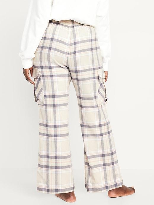 Mid-Rise Flannel Pajama Pants for Women Product Image