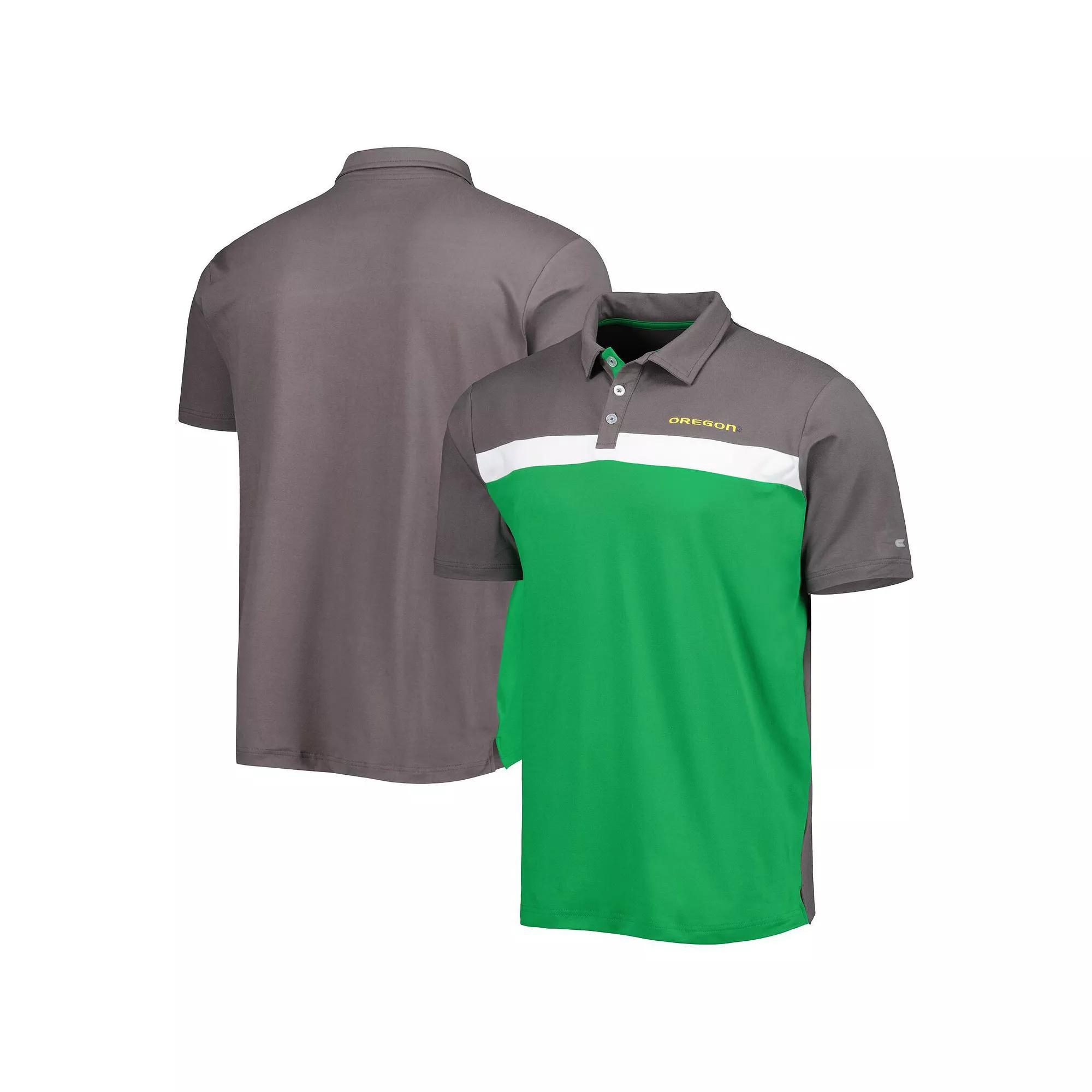 Men's Colosseum Charcoal Oregon Ducks Two Yutes Polo, Size: XXL Product Image