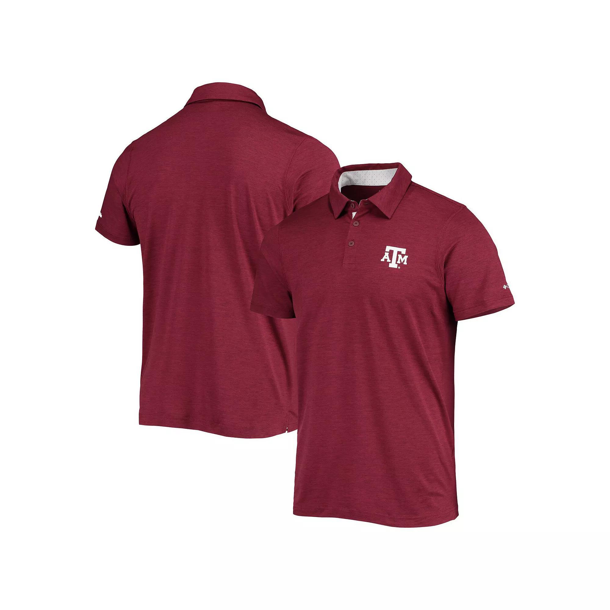 Men's Columbia Maroon Texas A&M Aggies Tech Trail Omni-Shade Polo,  Product Image