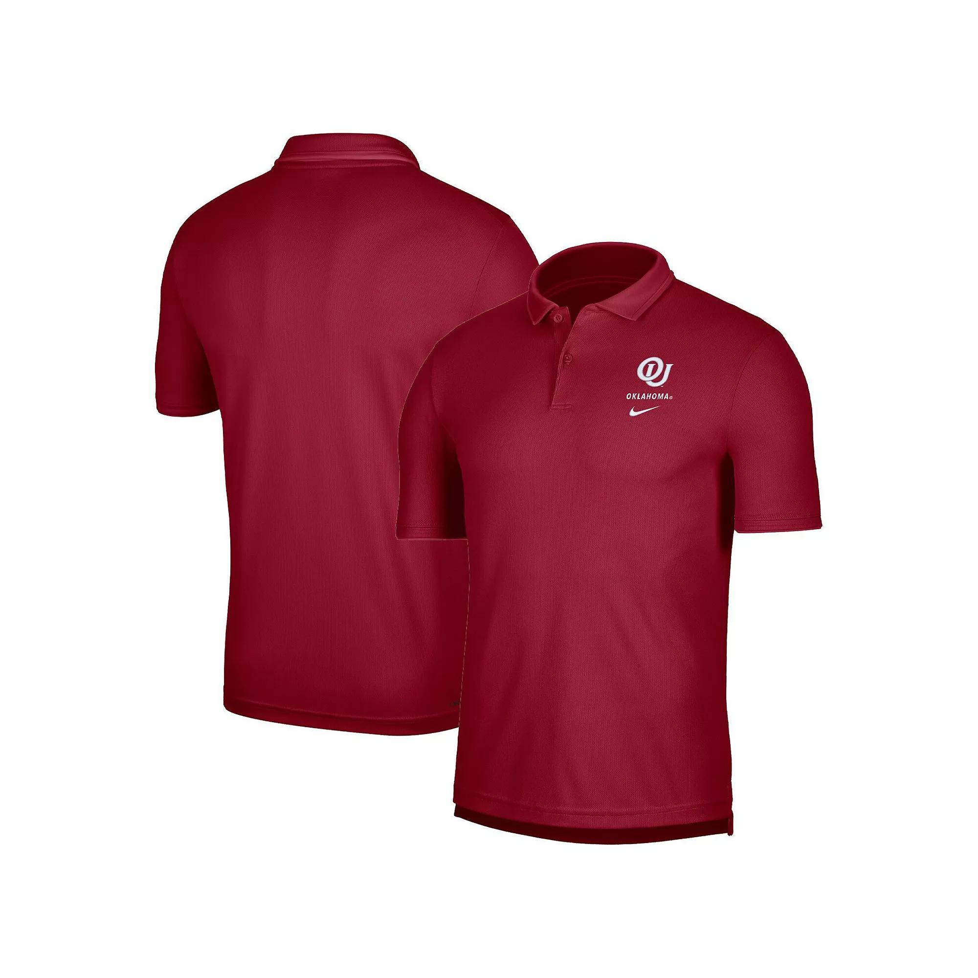 Men's Nike Crimson Oklahoma Sooners UV Performance Polo,  Product Image