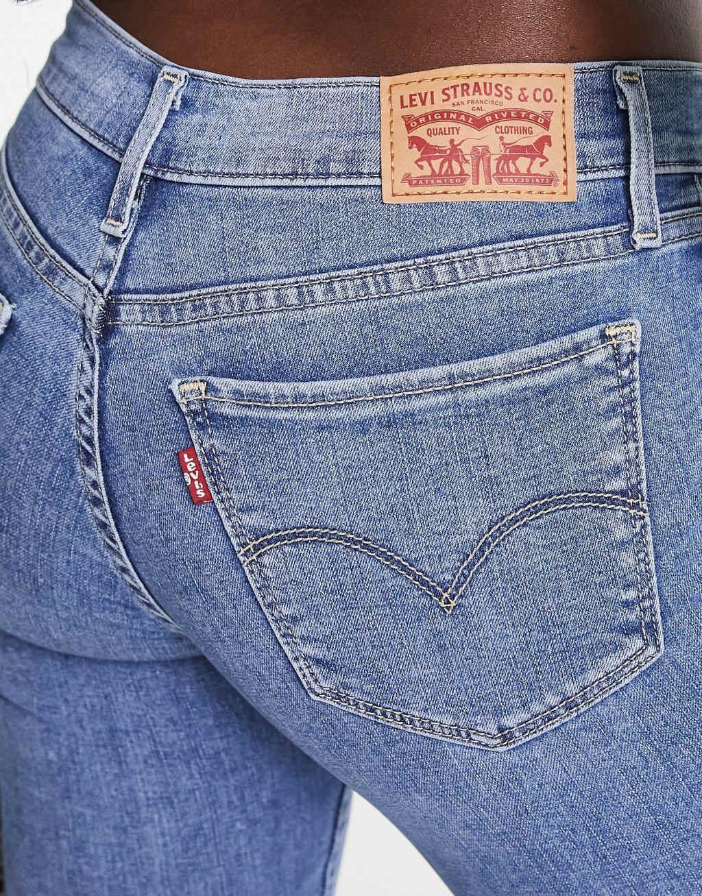 Levi's 710 super skinny jeans in light wash  Product Image