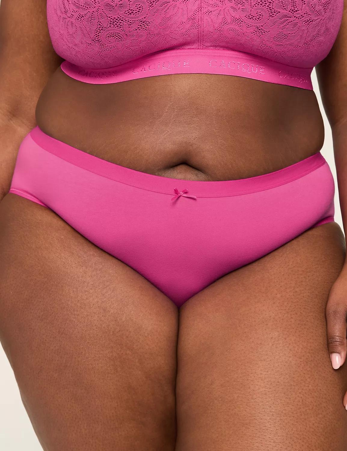 Cotton Hipster Panty with Lace-Trimmed Back Product Image