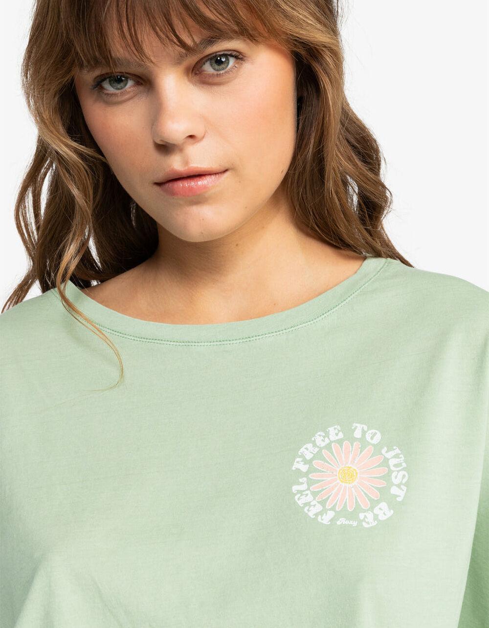 ROXY Feel Free Crop Boxy Womens Tee Product Image