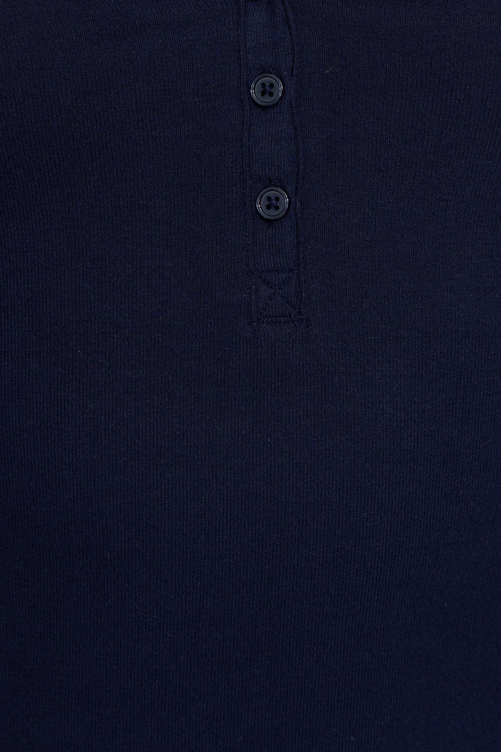 Brushed Jersey Henley Product Image