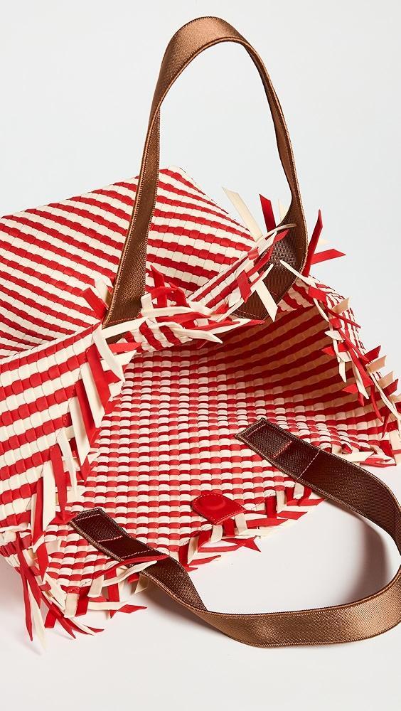 Naghedi Havana Striped Large Tote | Shopbop Product Image