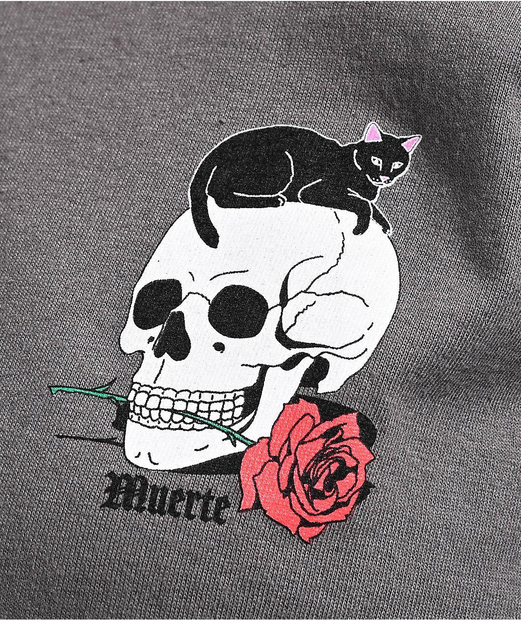 RIPNDIP x Walter Mercado Muerte Charcoal T-Shirt Product Image