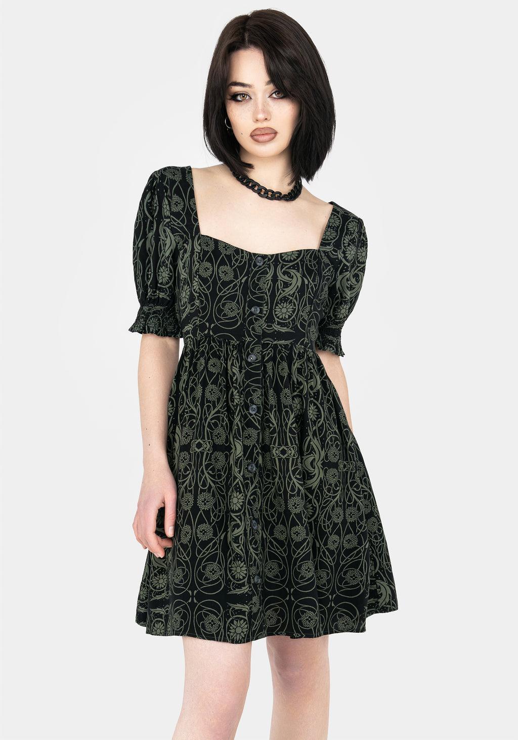 Fianna Button Front Mini Dress Product Image