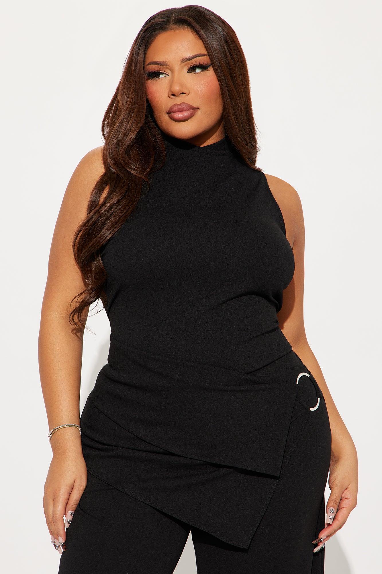 Valeria Wide Leg Jumpsuit - Black Product Image