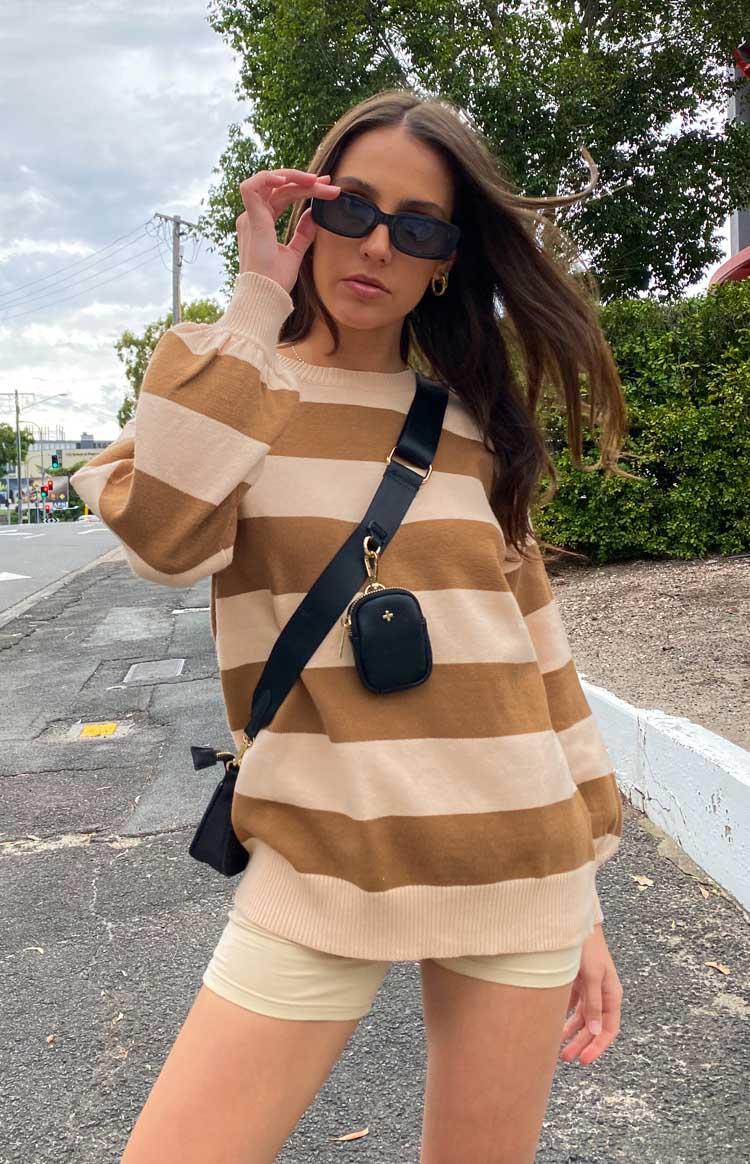 Marg Tan Stripe Jumper Product Image