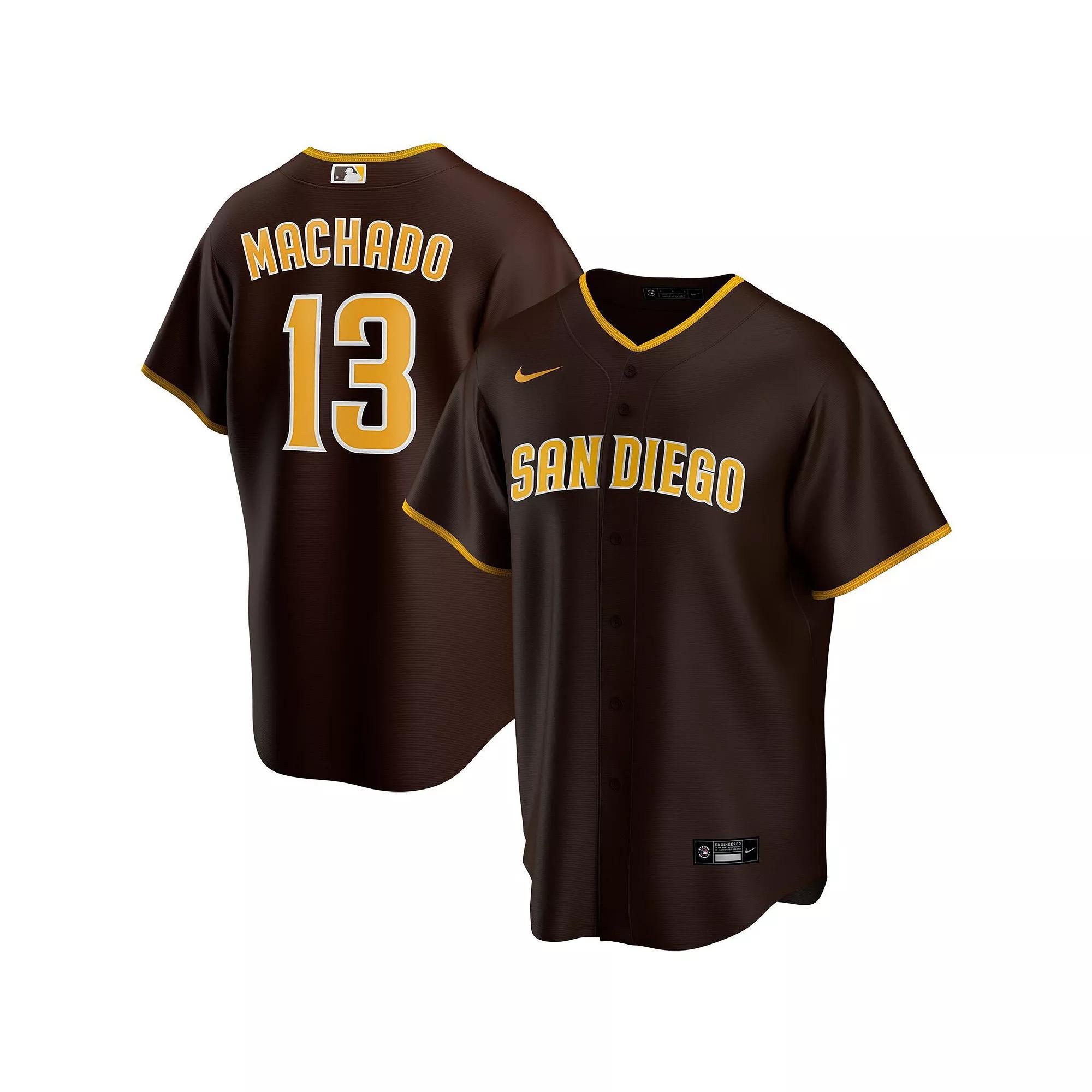 Men's Nike Manny Machado Brown San Diego Padres Alternate Replica Player Jersey, Size: Medium Product Image
