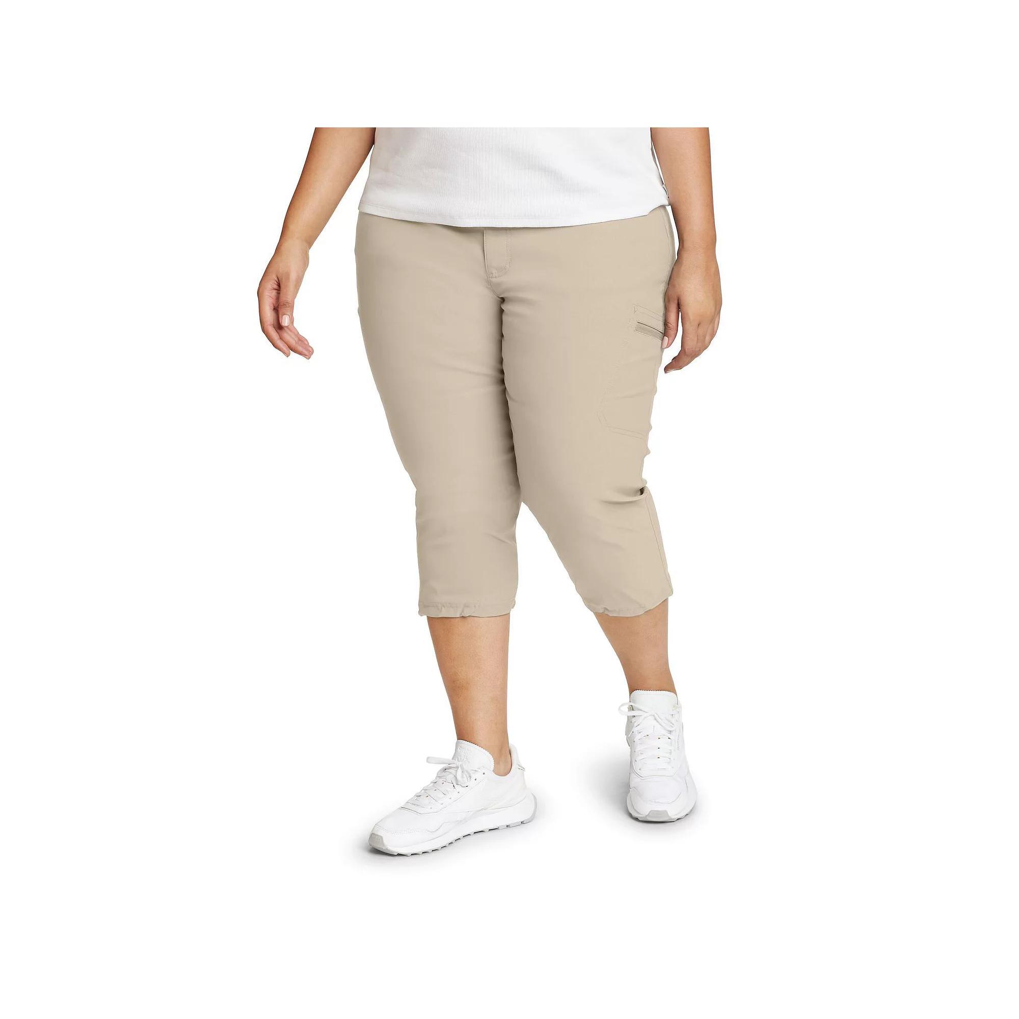 Plus Size Eddie Bauer Rainier Capris, Women's, Size: 16 W, Pumice Product Image