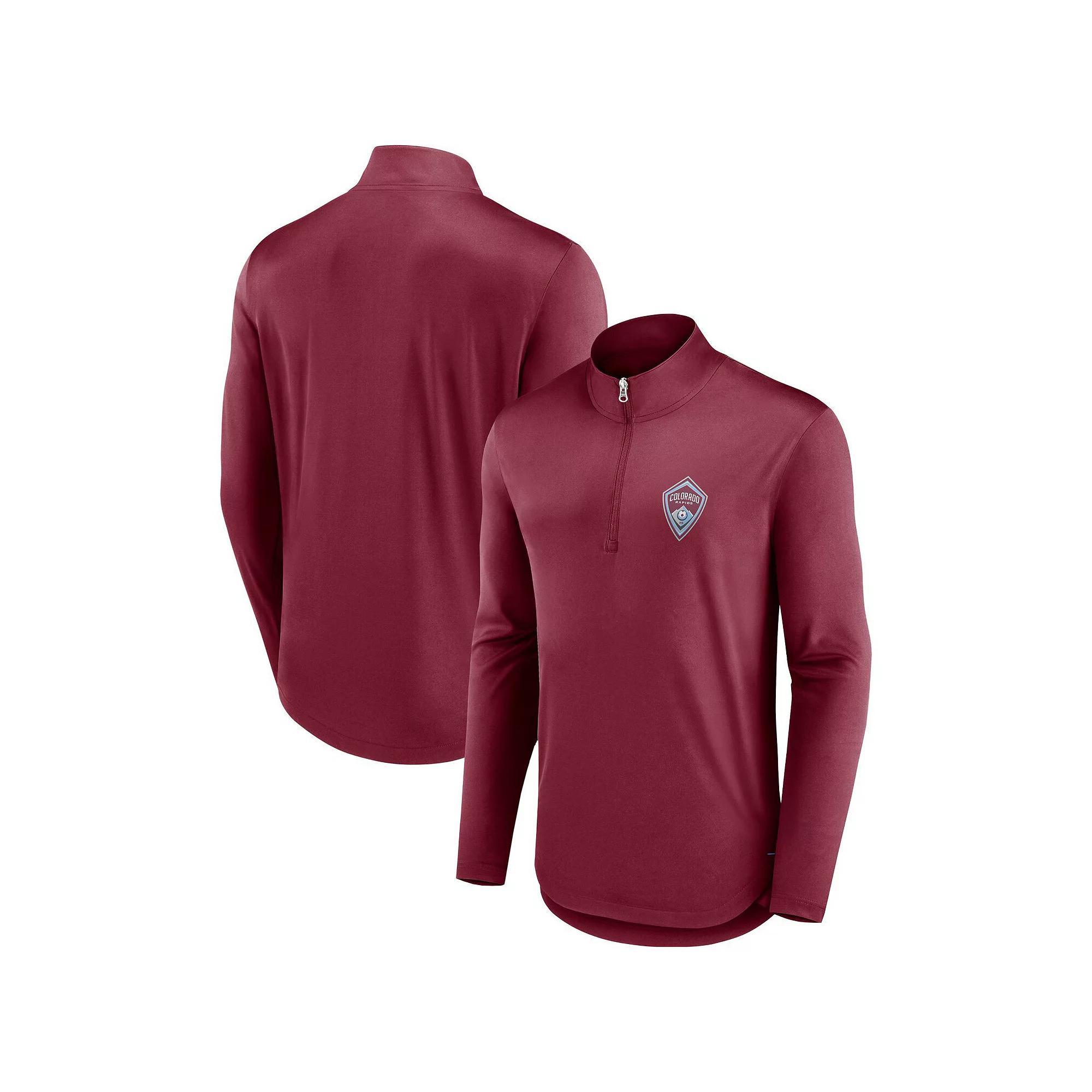 Men's Fanatics Black Wisconsin Badgers Tough Minded Quarter-Zip Top, Size: 2XL Product Image