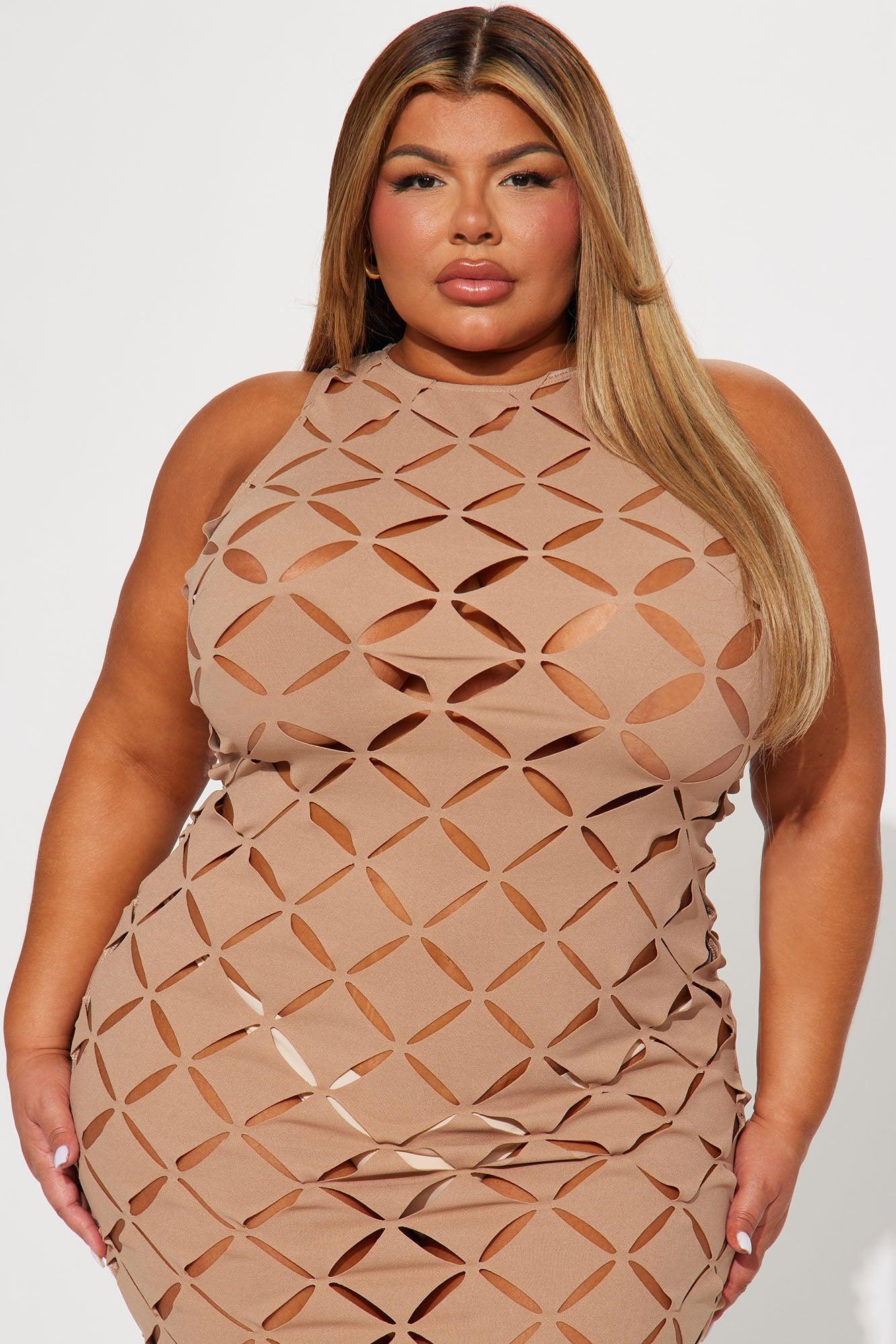 Tanya Cut Out Maxi Dress - Mocha Product Image