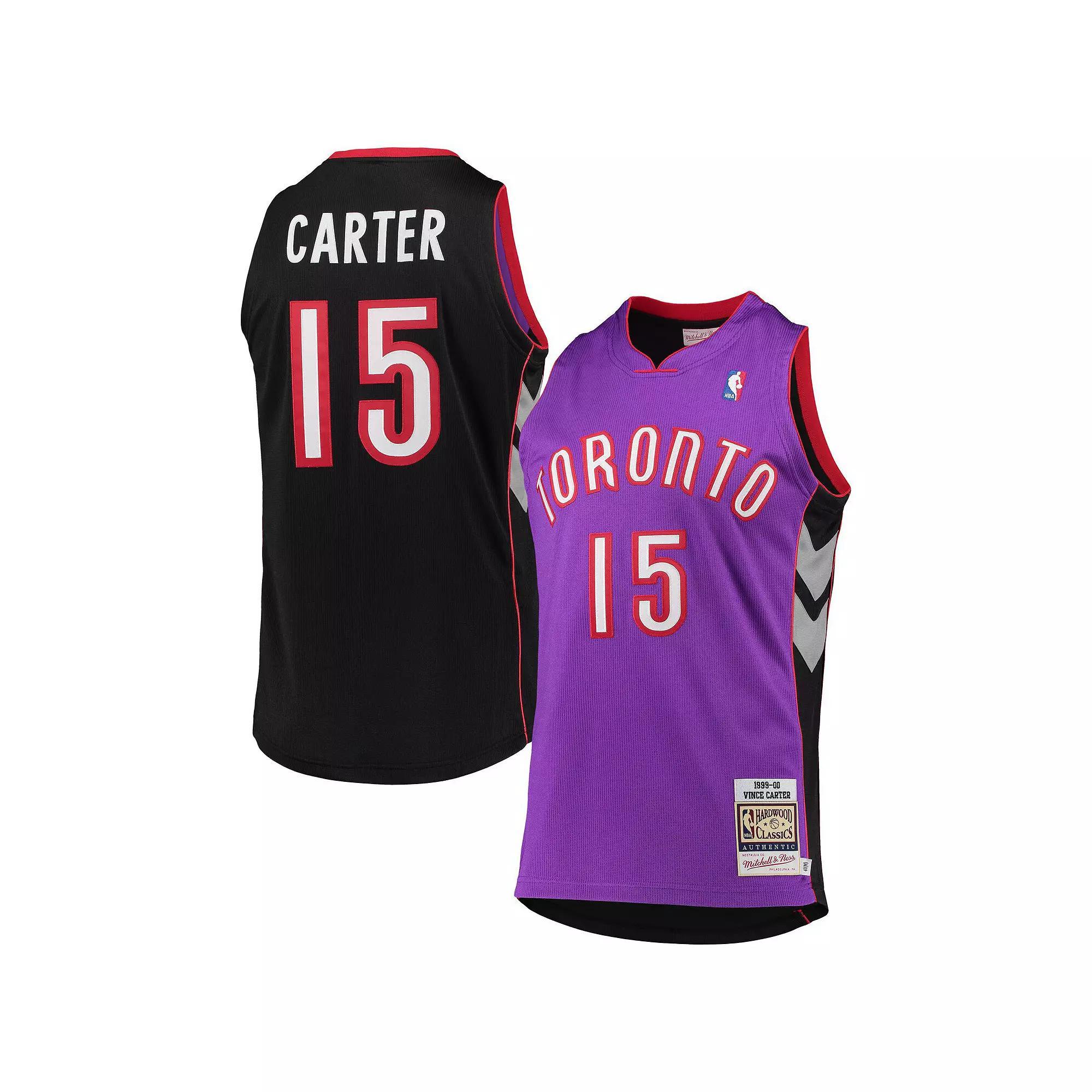 Men's Mitchell & Ness Vince Carter Purple Toronto Raptors 1999/2000 Hardwood Classics Authentic Jersey, Size: 36, Rpt Purple Product Image