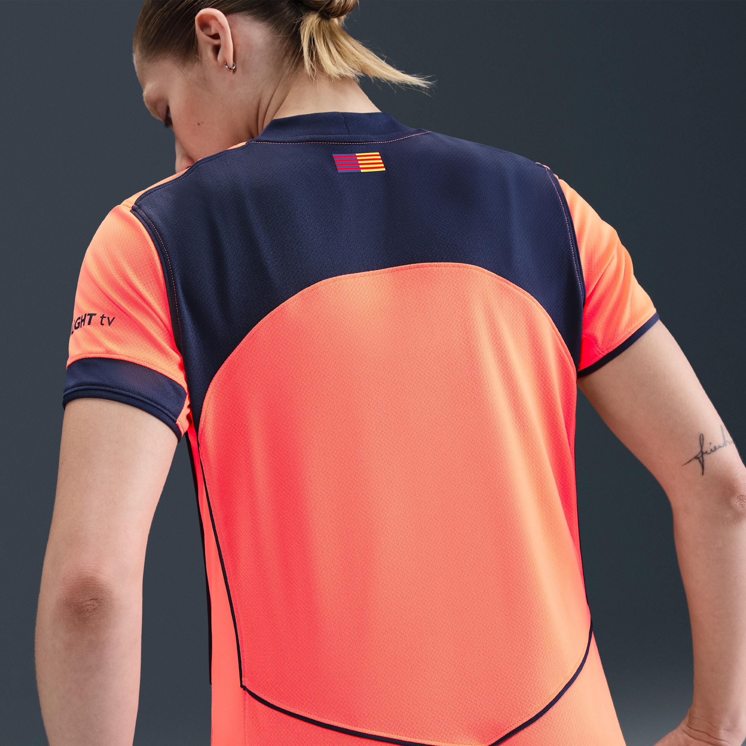 FC Barcelona 2025/26 Stadium Third Nike Womens Dri-FIT Total 90 Soccer Replica Jersey | HM3240-855 Product Image
