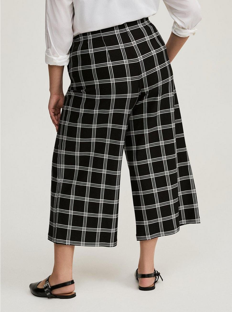 Pull-On Wide Leg Crop Pant Product Image