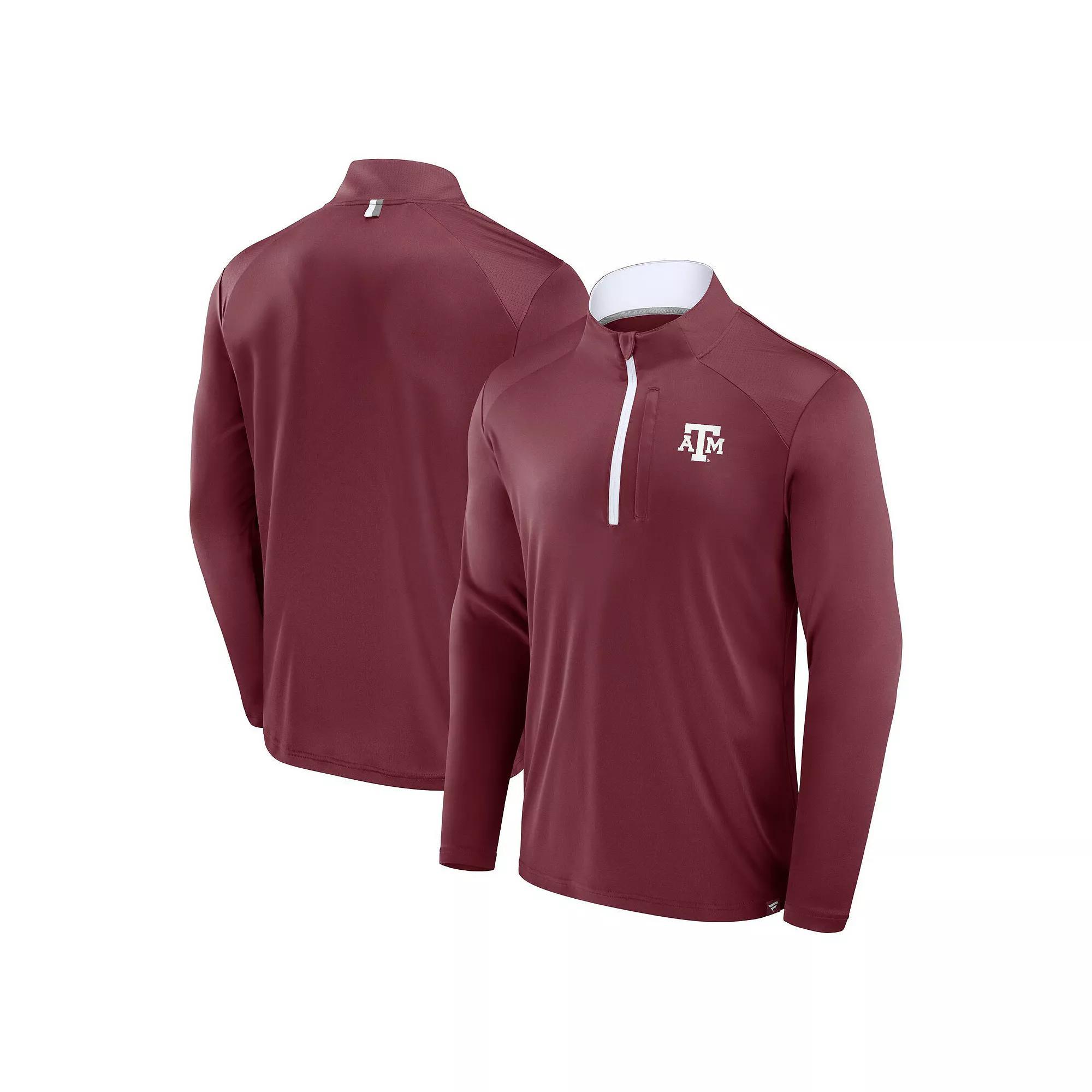 Men's Fanatics Maroon Texas A&M Aggies Fundamental Defender Quarter-Zip Jacket,  Product Image