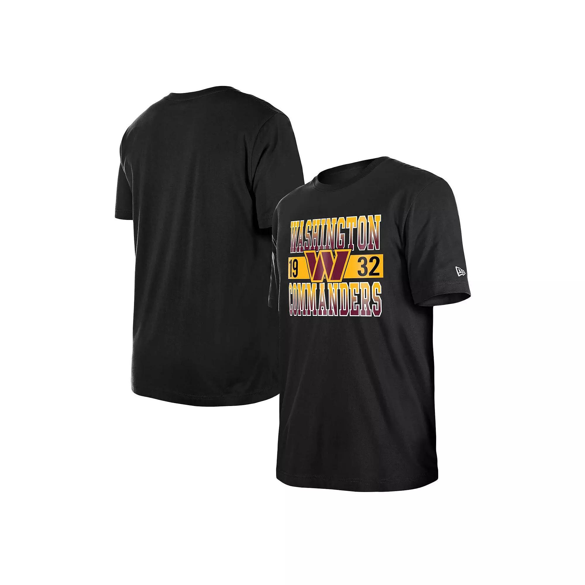 Men's New Era Black Washington Commanders City Team T-Shirt,  Product Image