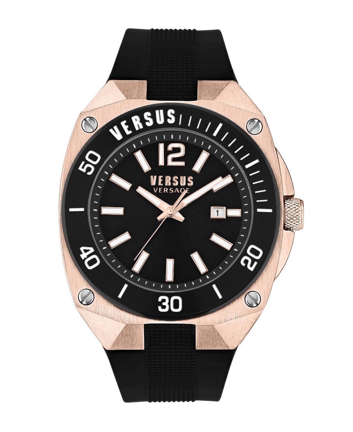 Versus By Versace Mens Reaction Quartz Analog Blue Silicone Strap Watch Product Image