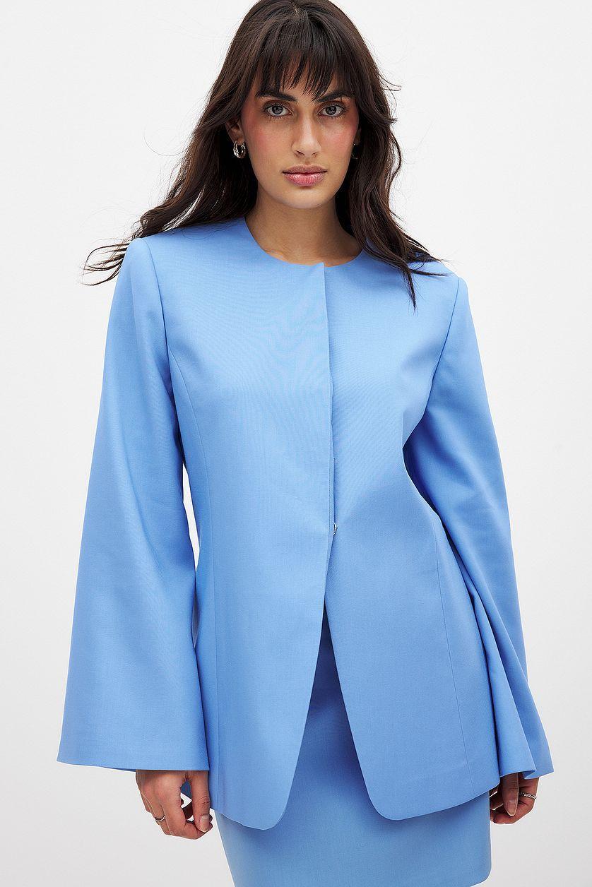 Fitted Jacket Blue Product Image