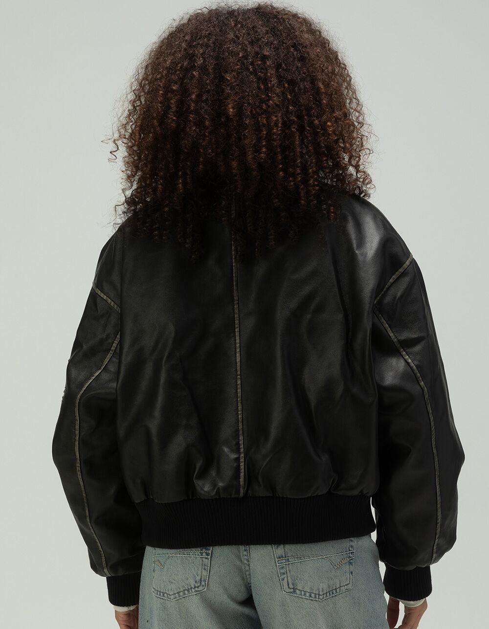 BDG Urban Outfitters Perrie Womens Faux Leather Bomber Jacket Product Image