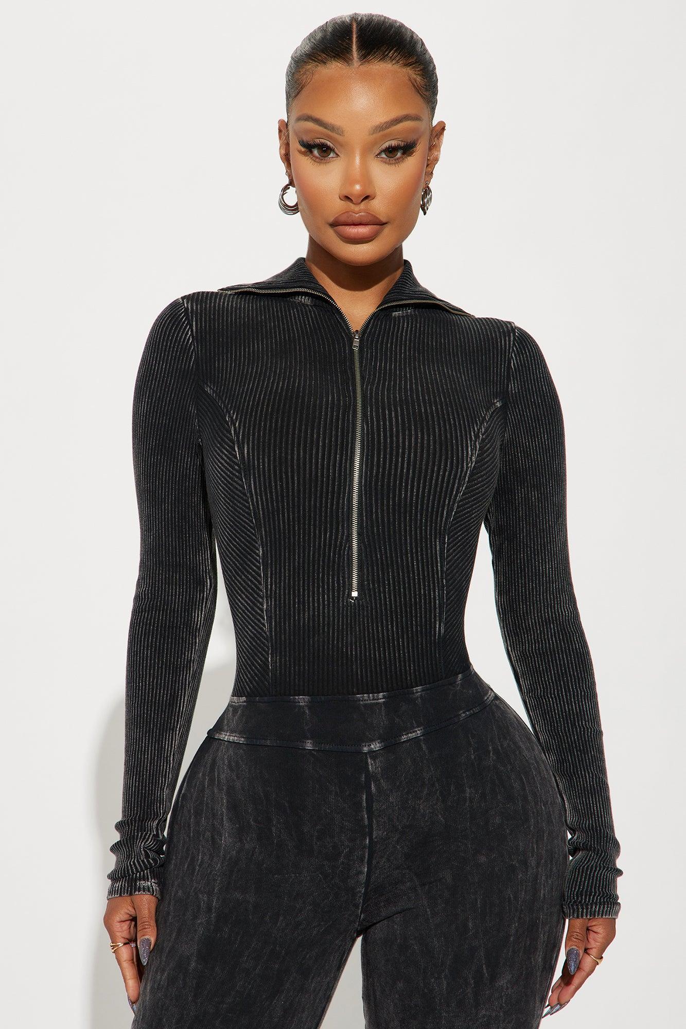 Been Like This Washed Ribbed Jumpsuit  - Black Product Image