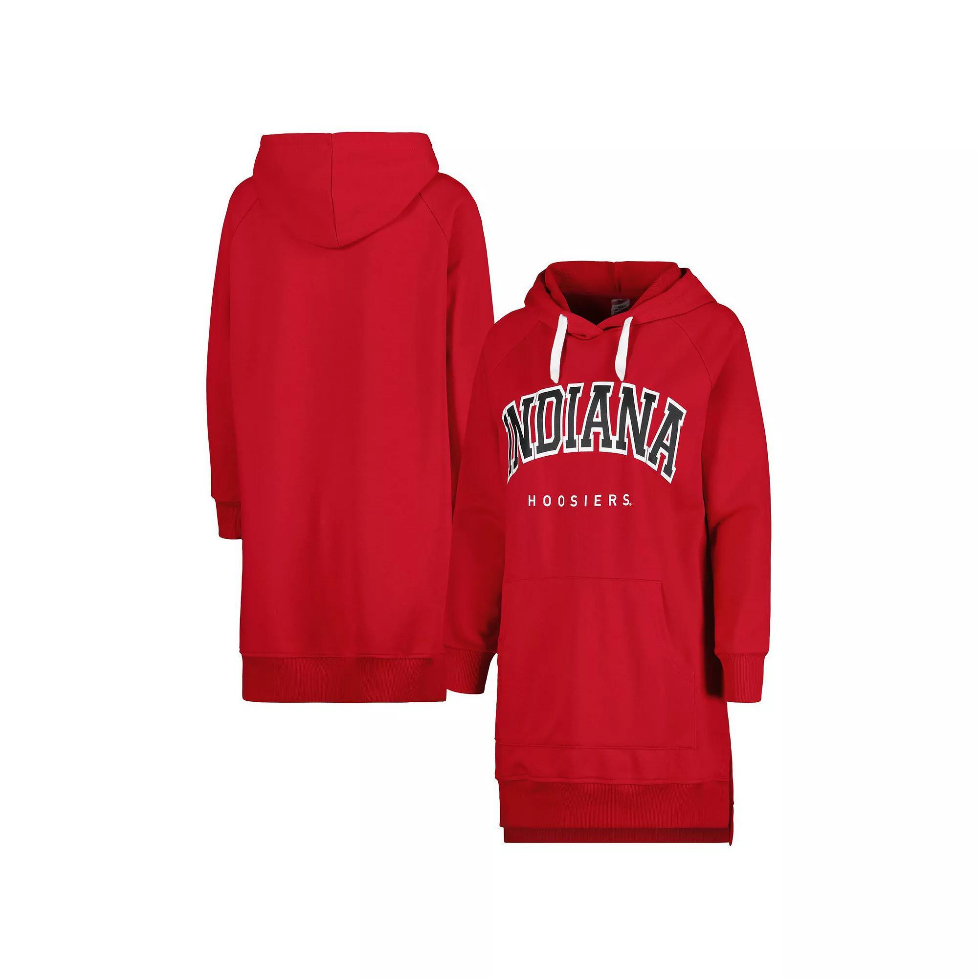 Women's Gameday Couture Crimson Indiana Hoosiers Take a Knee Raglan Hooded Sweatshirt Dress, Size: Small, Red Product Image