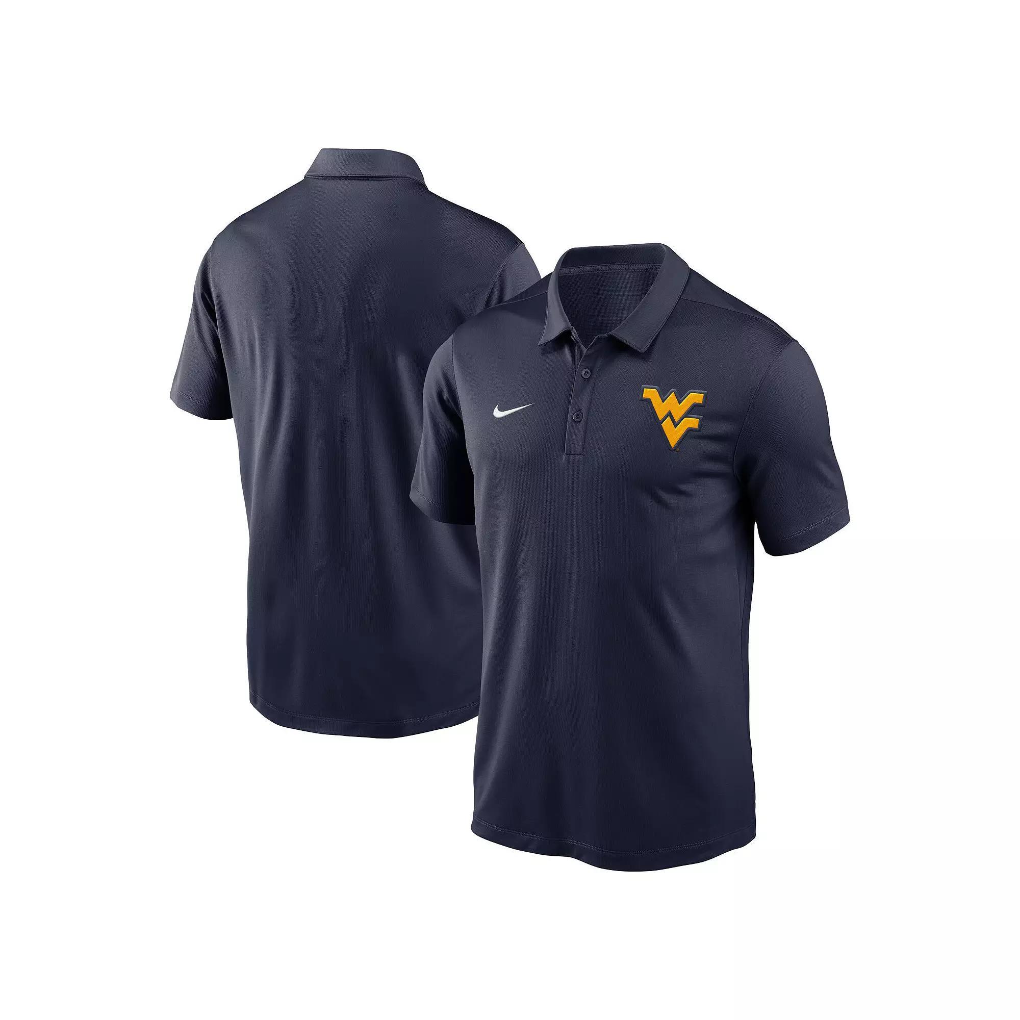 Men's Nike Navy West Virginia Mountaineers Primetime Franchise Performance Polo,  Product Image
