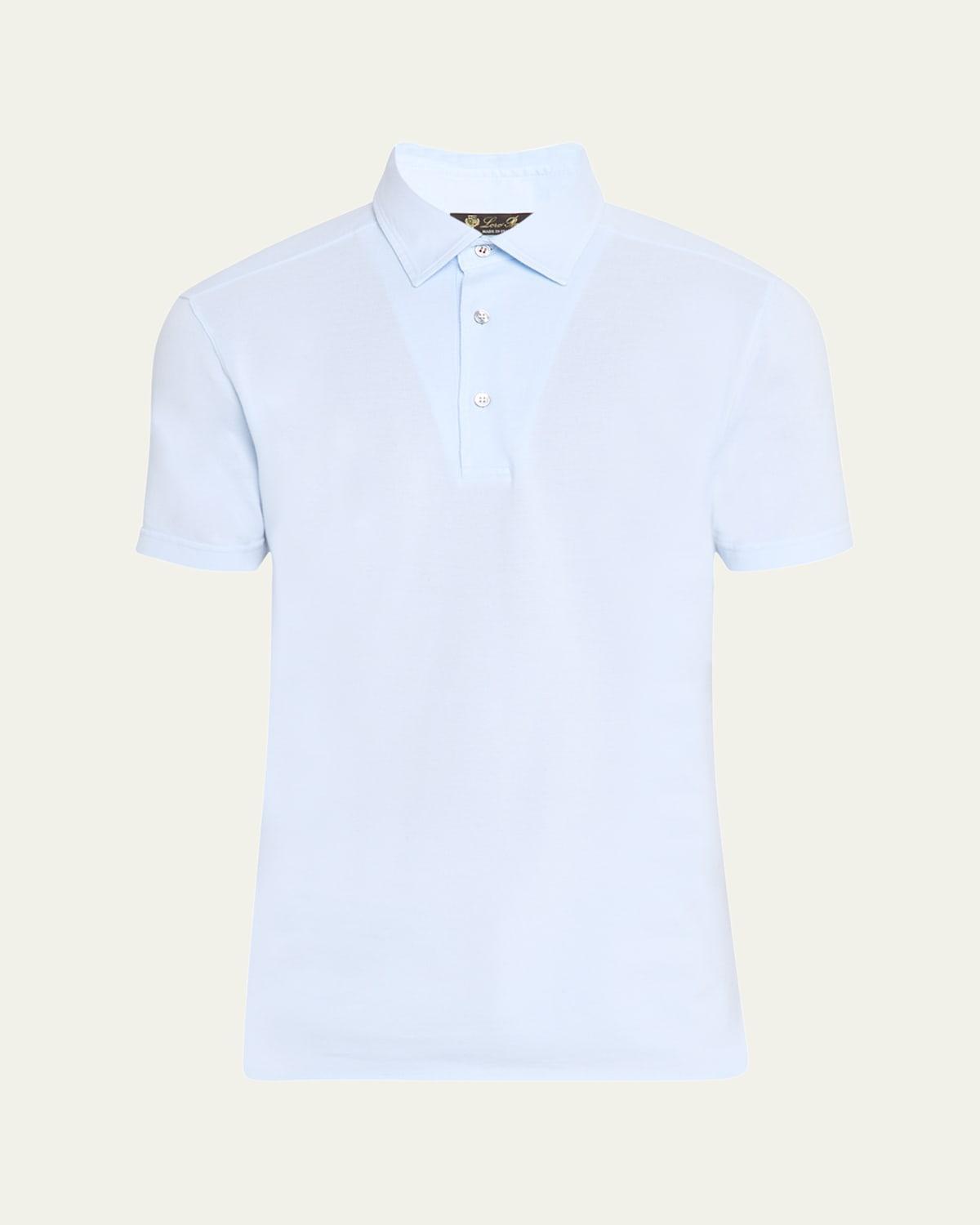 Men's Cotton Pique Polo Shirt Product Image