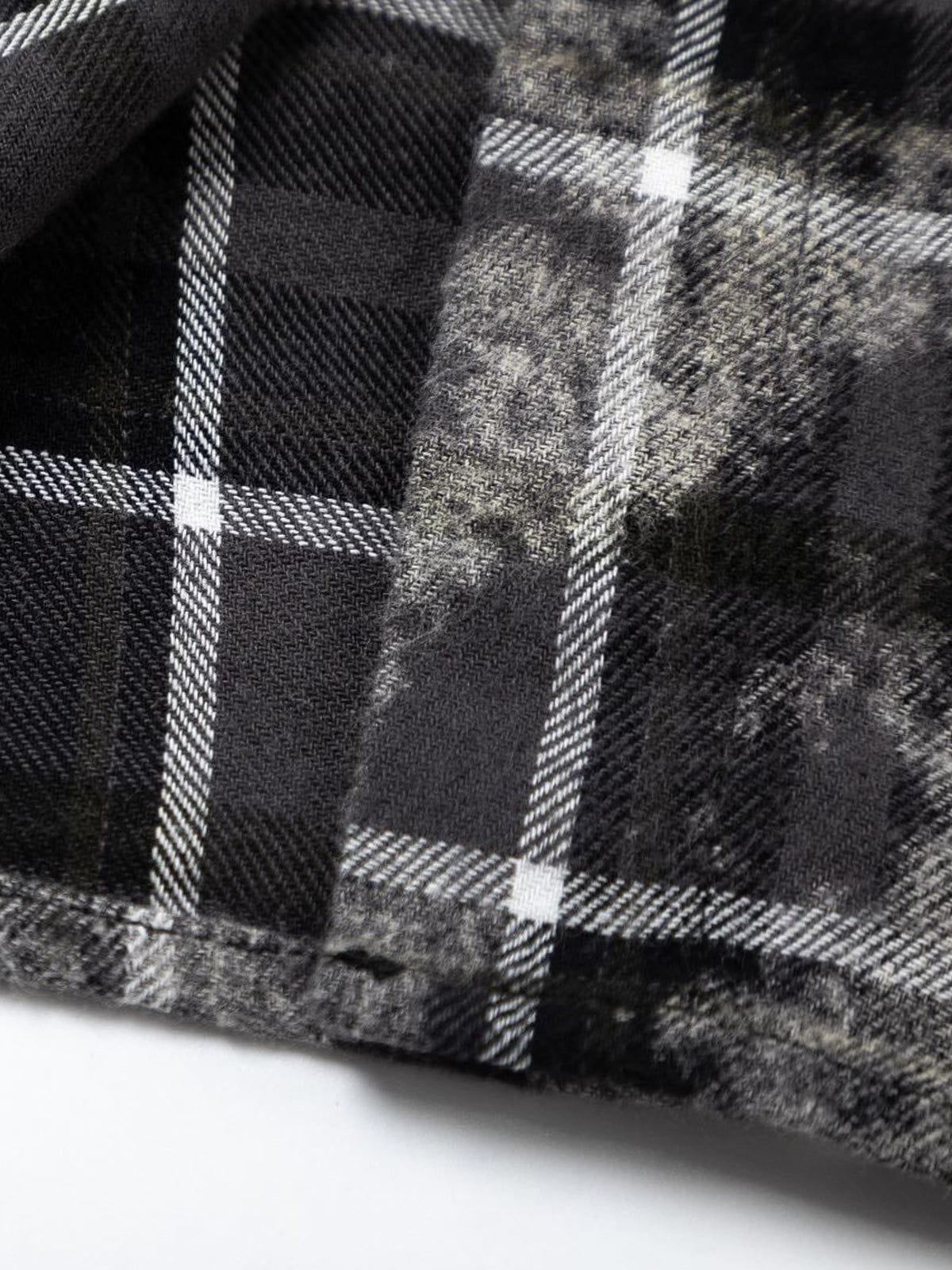 Aelfric Eden Tie dye Plaid Patchwork Short Sleeve Shirt Product Image