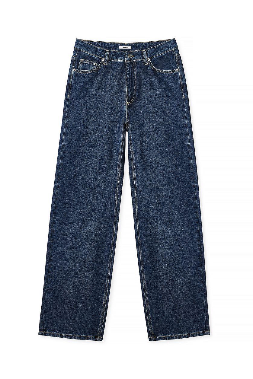 Loose Low Waist Long Jeans Product Image