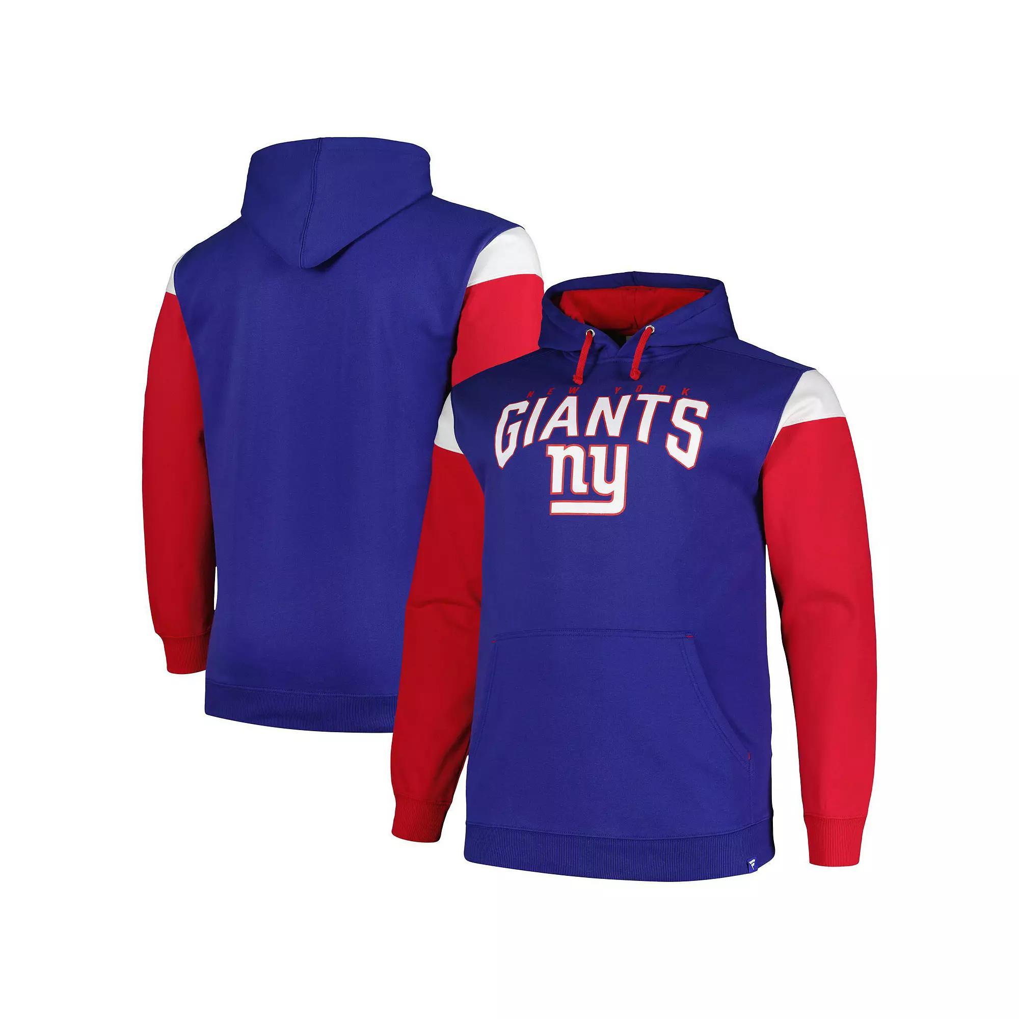 Men's Profile Royal New York Giants Big & Tall Trench Battle Pullover Hoodie, Size: 3XB, Blue Product Image
