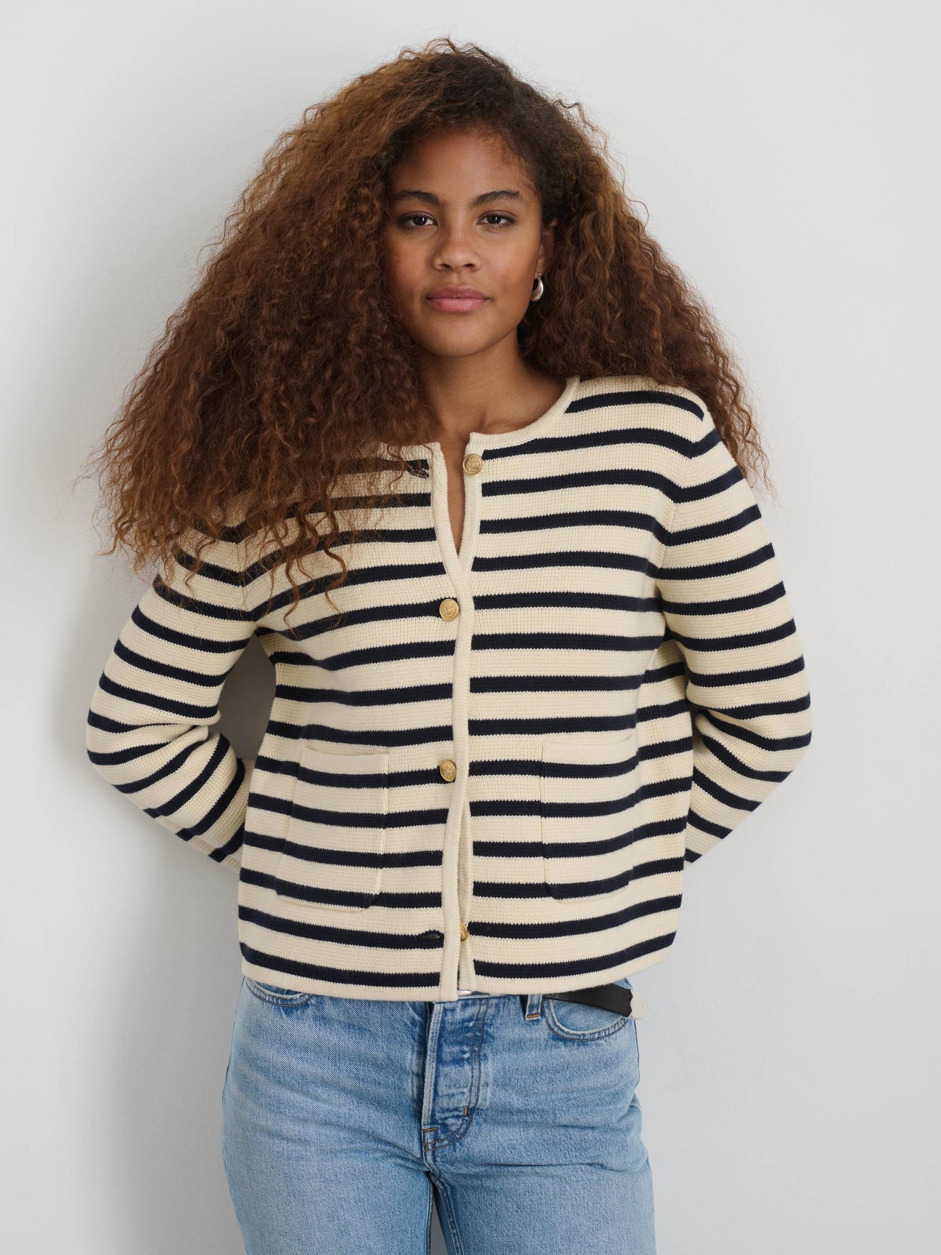 Paris Sweater Jacket in Stripe Product Image