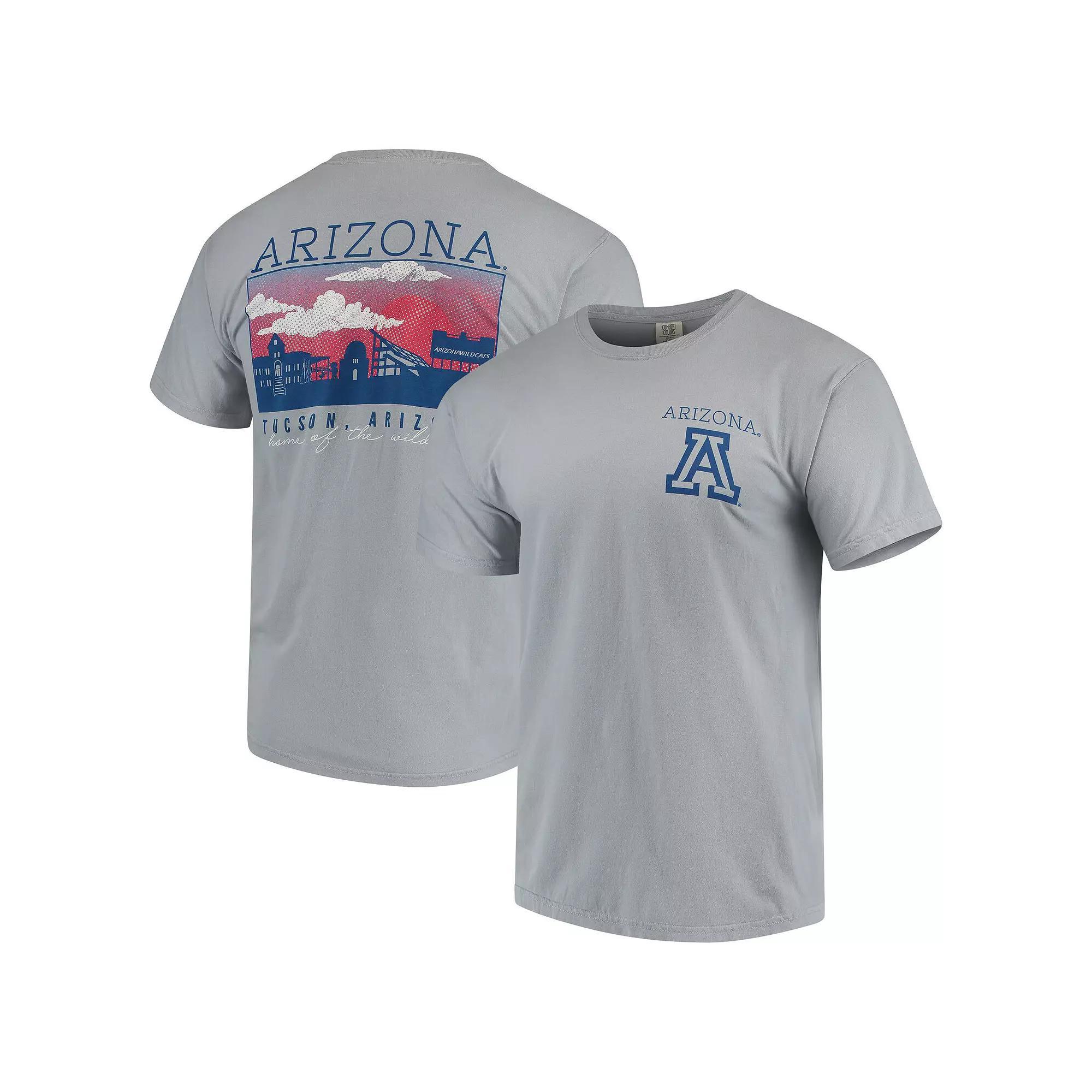 Mens Gray Arizona Wildcats Team Comfort Colors Campus Scenery T-Shirt Product Image